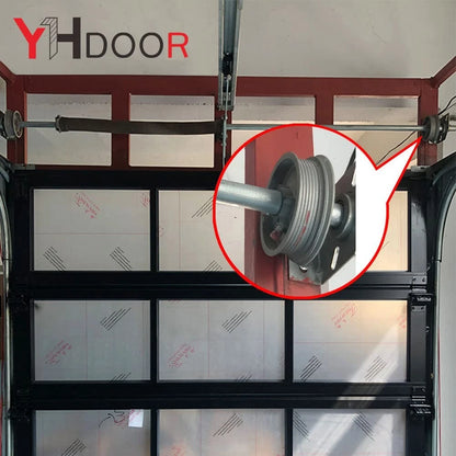 Garage Door Cable Drums Replacement Up to 8 feet High Doors 8 Feet, Silver