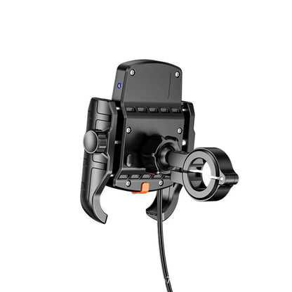 360° Rotation Type-C Quick Charger Motorcycle Holder Mount For 4-7" Phone