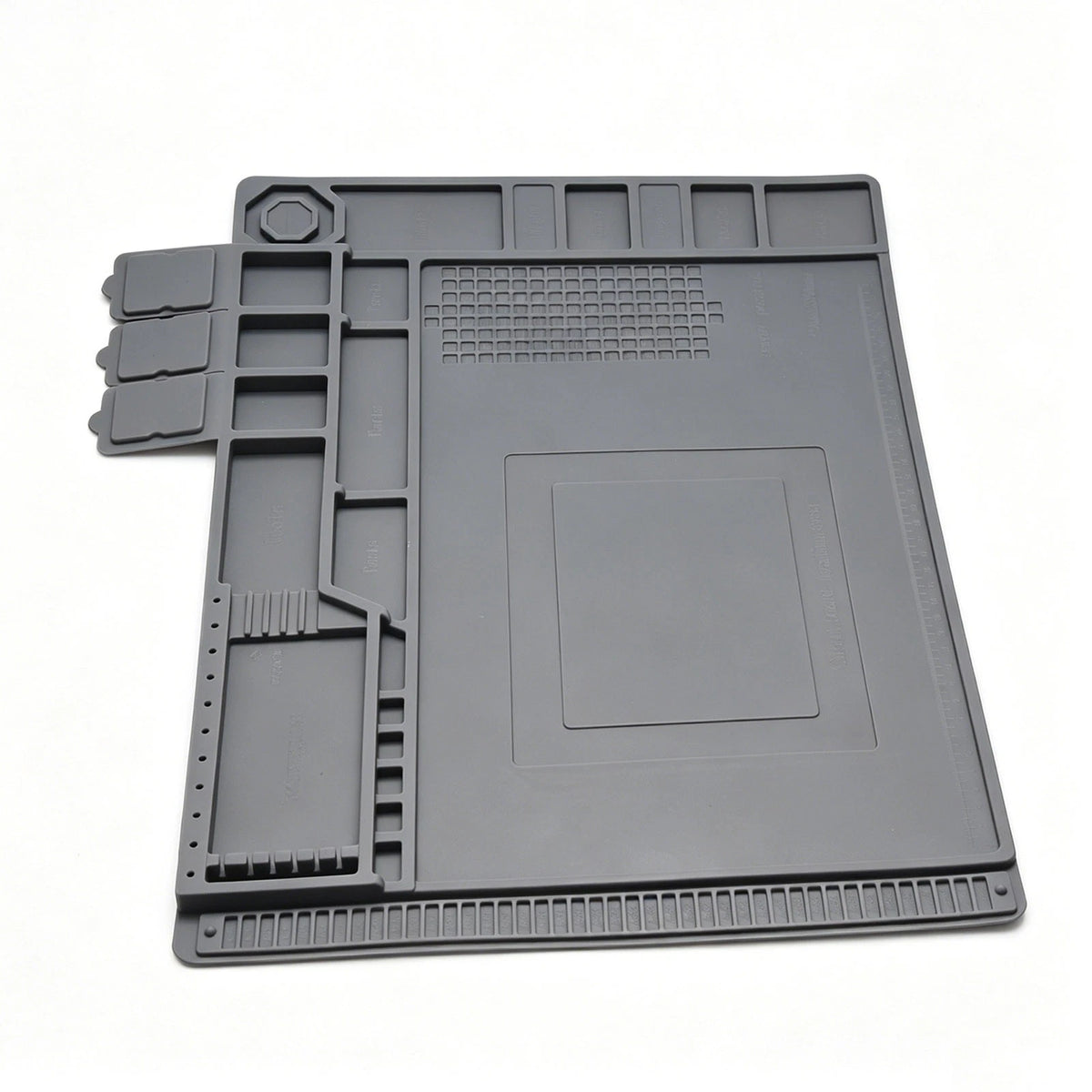 932°F Silicone Soldering Mat Flexible Magnetic Parts Tray for Watch Camera Fix