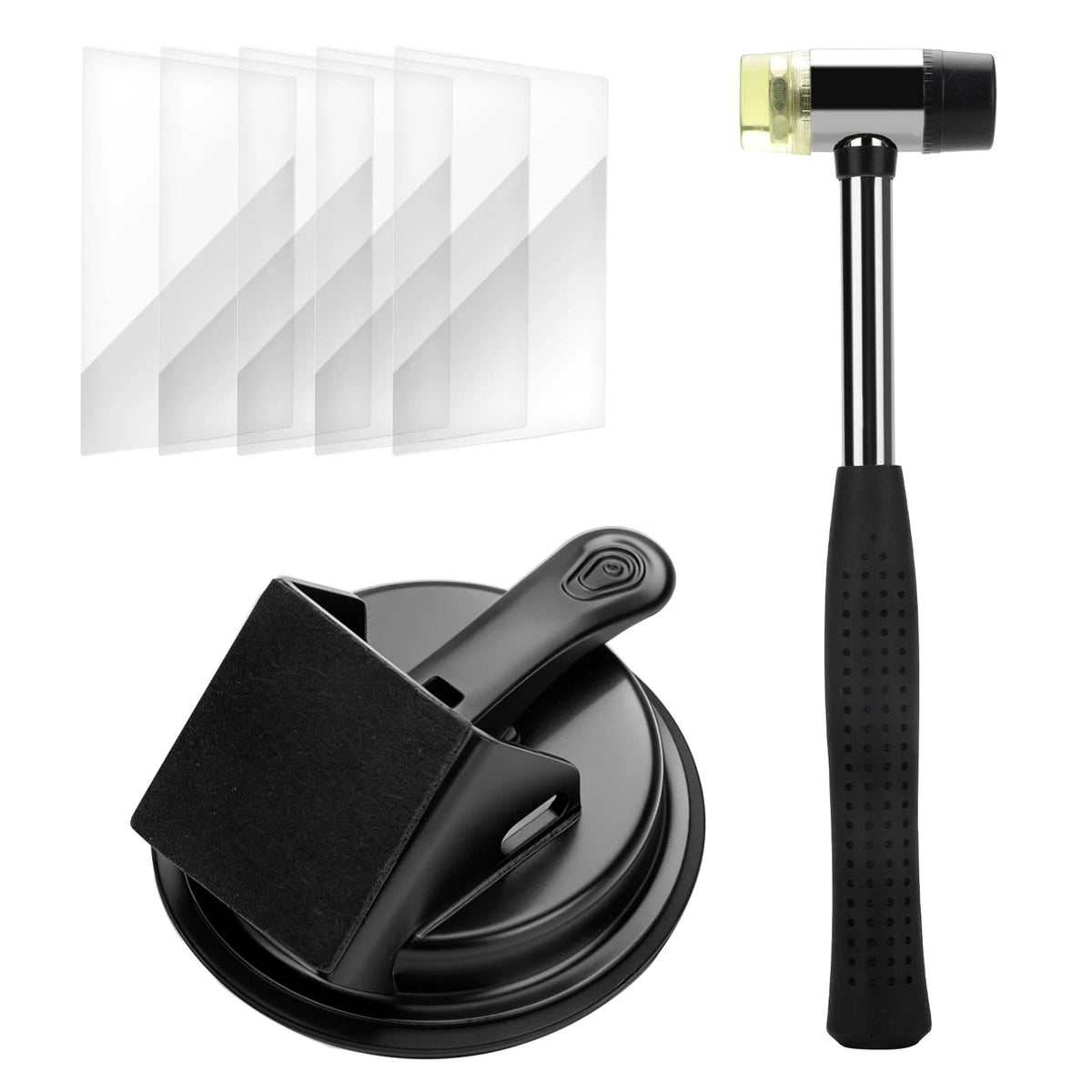 kegliik Floor Gap Fixer Tool - 45° Dual-Sided Strike, Suction Cup Orage