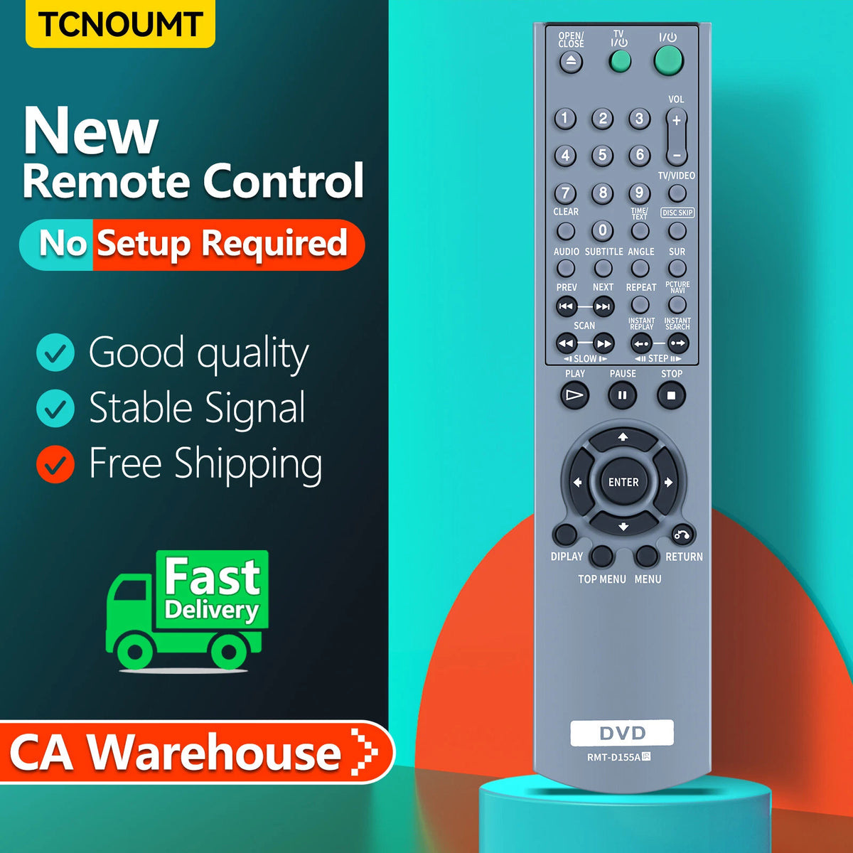 RMT-D155A Remote Control For Sony CD DVD Player DVP-NC625 DVP-NC665P RMT-D155P