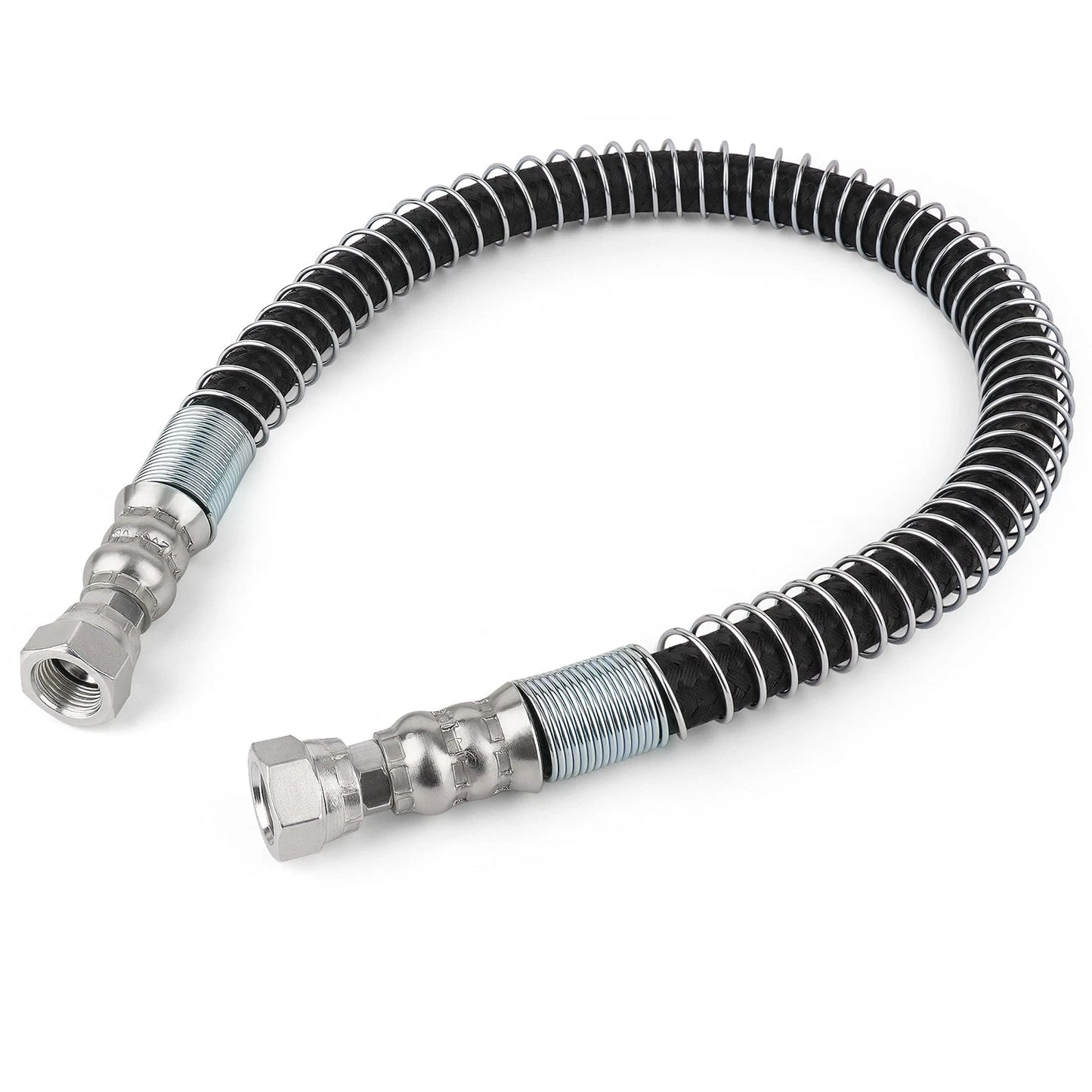 24" LPG Hose Crimped Liquid propane Assembly with spiral guard- 24 " Length 3/8"