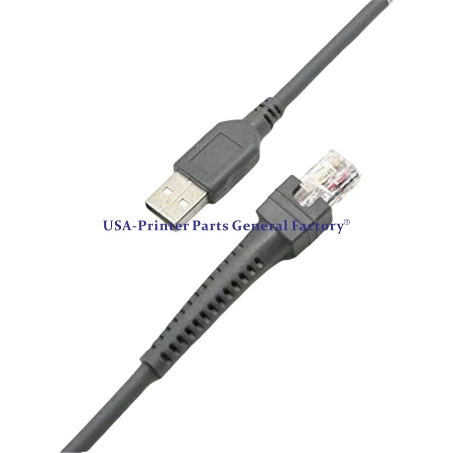 USB Cable Coiled 9ft For Symbol Barcode Scanner ls1203 ls3578 ls2208 DS6708