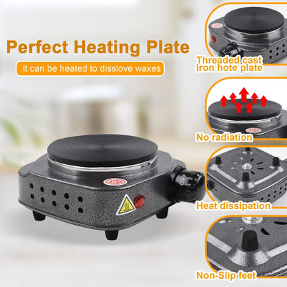 BBAXI Candle Making Pouring Pot with Electric Hot Plate hot plate, Multicolor
