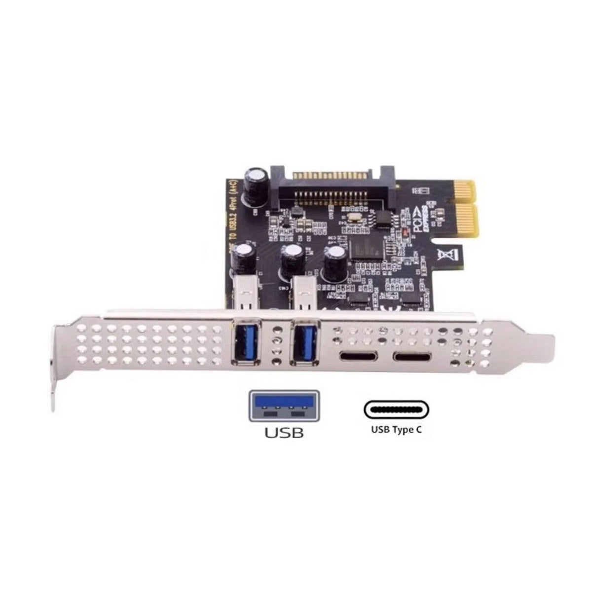PCI Express to USB PCIE Adapter Card Apply Dual Protection for Device Safety