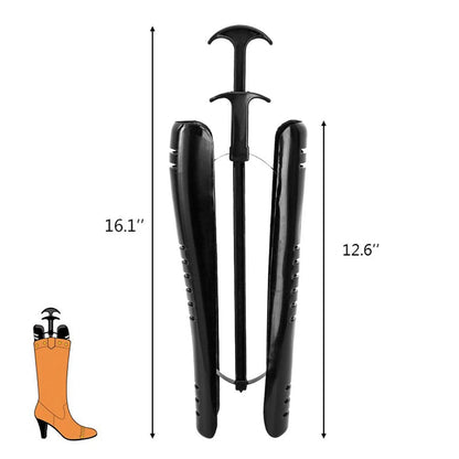 OHOH Boot Tree Shaft Shoe Shapers for Knee High Tall X-Large, 2 Pair Black
