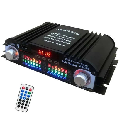 Power Amplifier 4 Channel Mini HiFi Digital Stereo Audio Car Home 5.0/