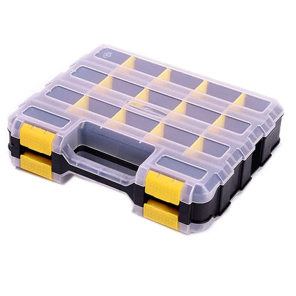 Hardware Organizer Box 34 Compartments Small Parts 1 PACK, Yellow