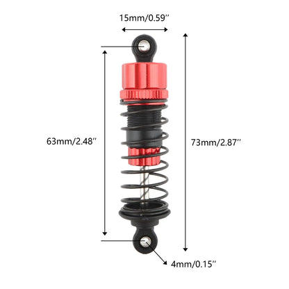 GDOOL for H14BM RC Car Front & Rear Aluminum Alloy Capped Shock Absorber...