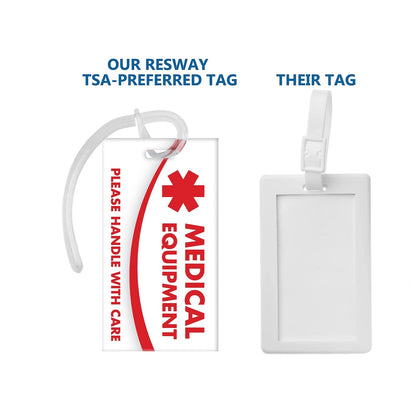 Medical Equipment ID 4 1/4 inch x 2 1/2 inch, Equip - White and Red
