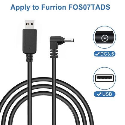 Car Charger Cable,USB to DC Plug Cable for Furrion FOS07TADS Vision S...