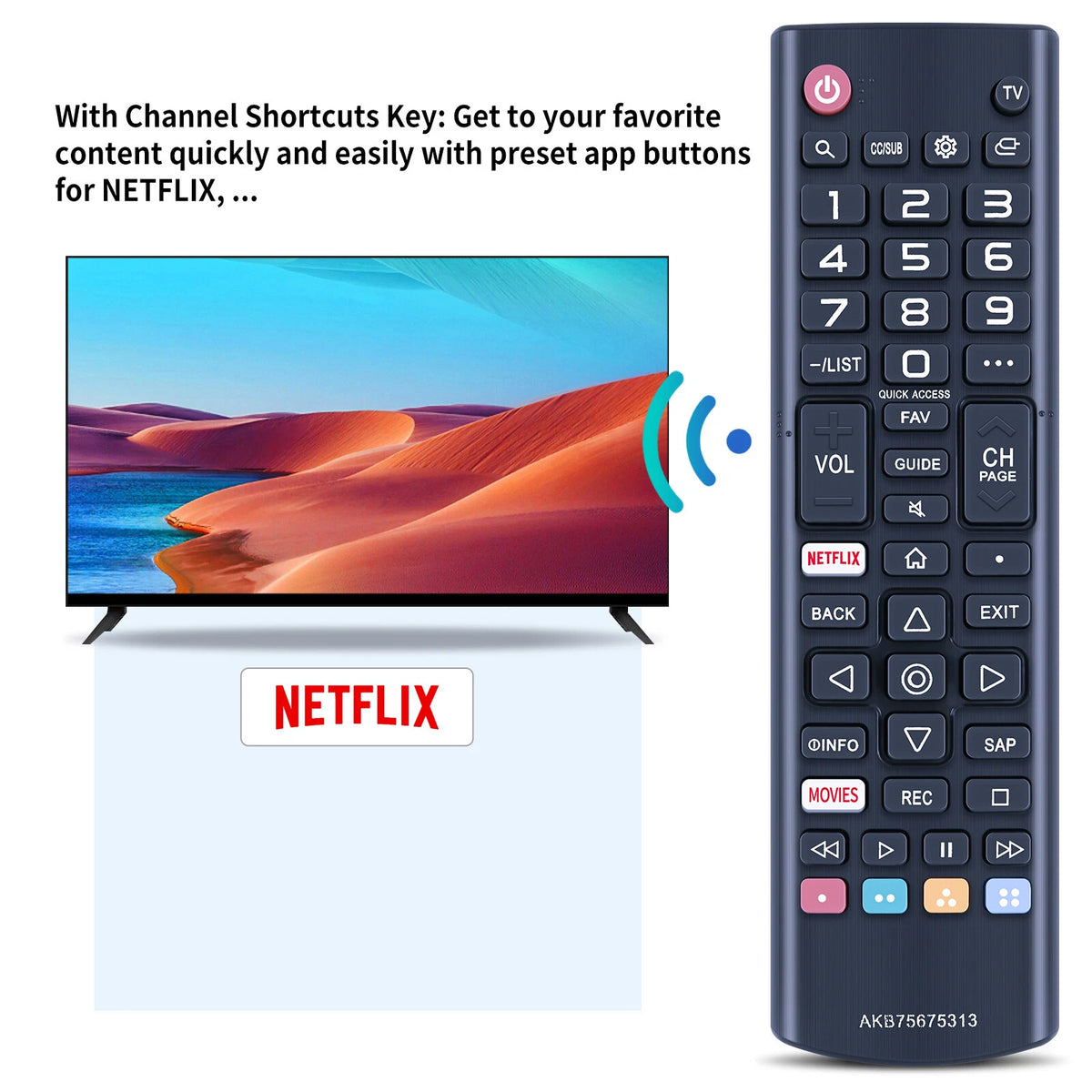AKB75675313 Remote Control For LG TV 60UM6900PUA 65UN7100PUA 70UM7350PUA