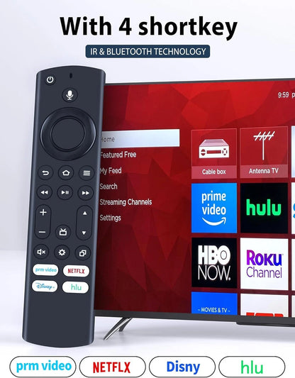 NS-RCFNA-21 CT-RC1US-21 Voice Remote Control For Insignia Toshiba Smart TV