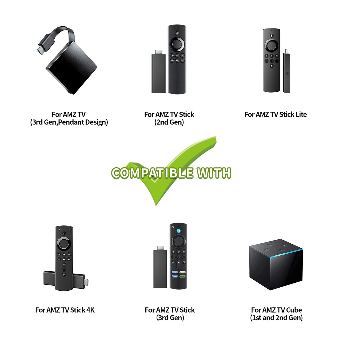 2nd Gen DR49WK B PE59CV Voice Remote Control For Amazon TV Stick Box