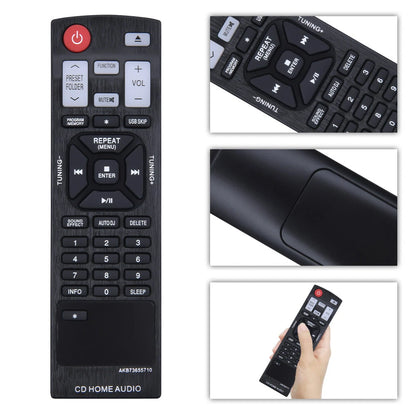 AKB73655710 Remote Control For LG Mini Hi-Fi System CM4430 CM4530 CMS4530F