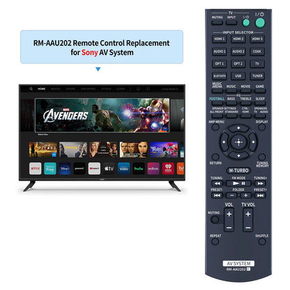 RM-AAU202 Remote Control For Sony AV System HT-M22 HT-M55 HT-M77 STR-KM77