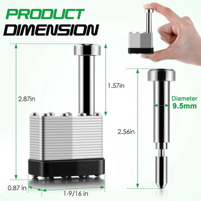 Feekoon Gate Operator Security Pin Lock, Compatible with Mighty Mule Silver