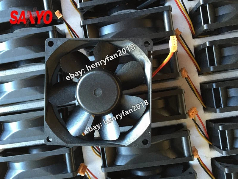 For SANYO 9A0812S404 DC 12V 0.18A 80*80*25MM 3-Wire Axial Cooling Fan San Ace
