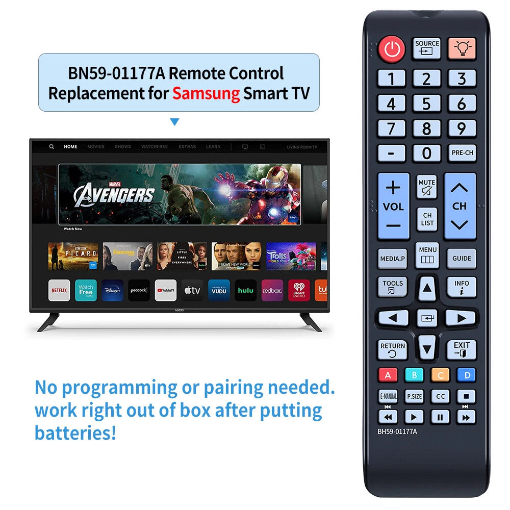 BN59-01177A Remote Control For Samsung Smart TV Backlit Buttons PN43F4500