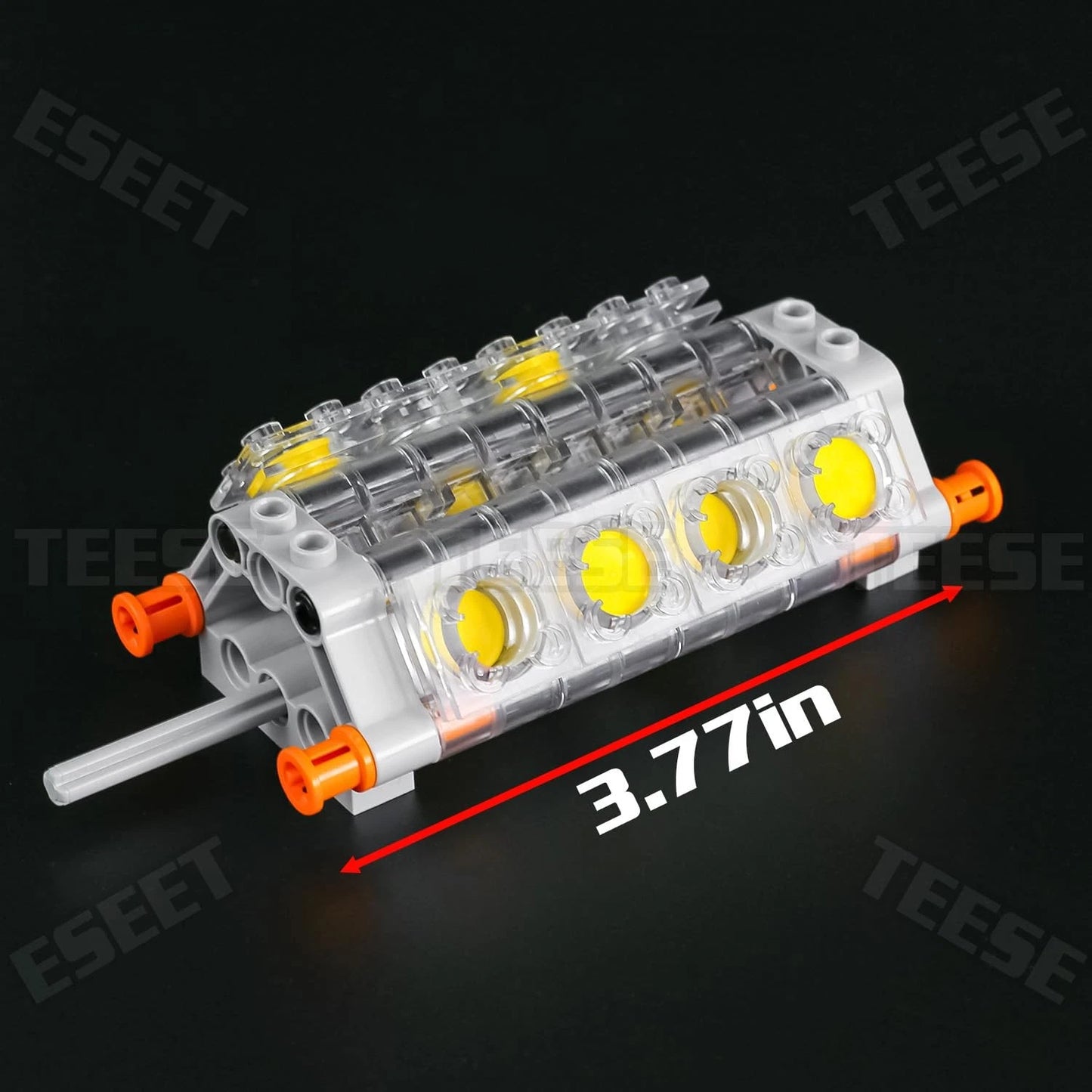 TEESE 55pcs Crankshaft Engine 6 inches x 4 x 2 inches, Yellow