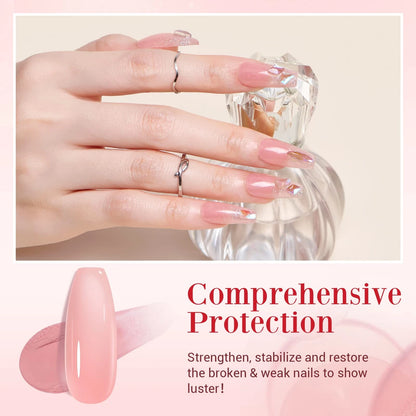 AZUREBEAUTY Nail Repair Kit 0.34 Fl Oz (Pack of 1), Jelly Pink