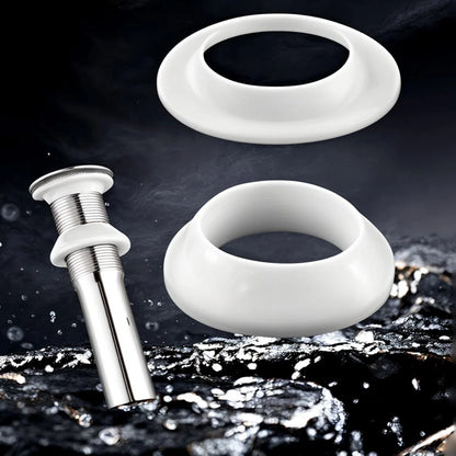 Drainage Seal,Universal Basin Drain Gasket Replacement White-4 Sets