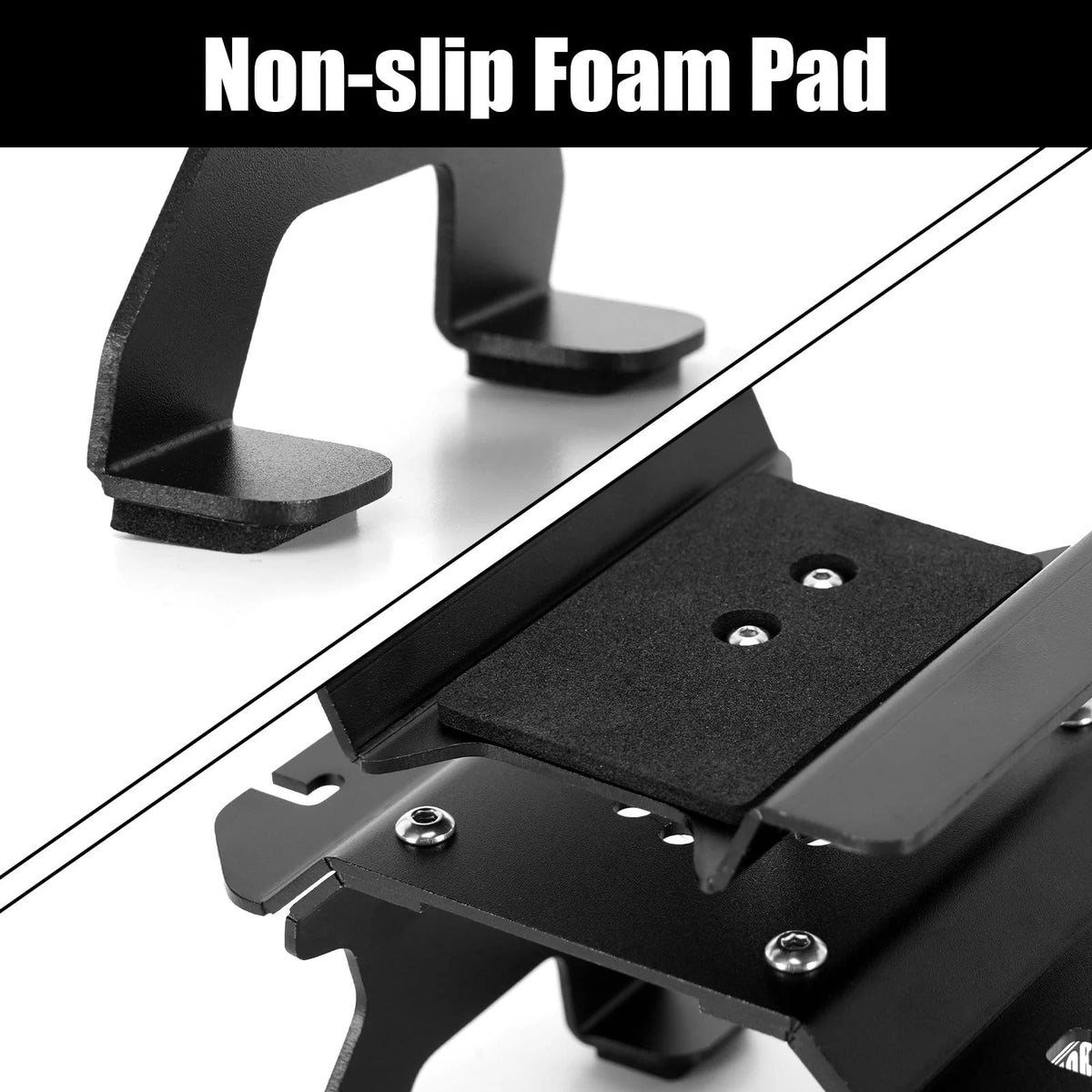 INJORA Aluminum 80g RC Car Stand with Shock Holder for 1/24 1/18 Small, Black