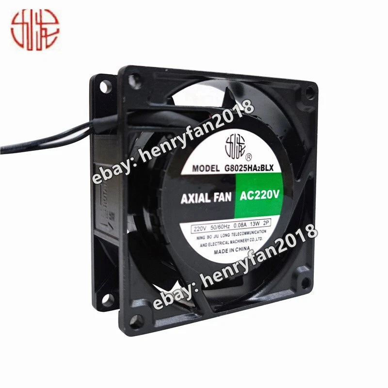 JiuLong G8025-HA2BLX G8025-HA2BL Axial Fan 220V 0.08A 13W 80*80*25MM Cooling Fan