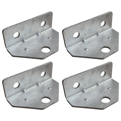 4 Pack Swivel Top Angle Bracket Bolster Bunk Board Adjustable for Boat Gray
