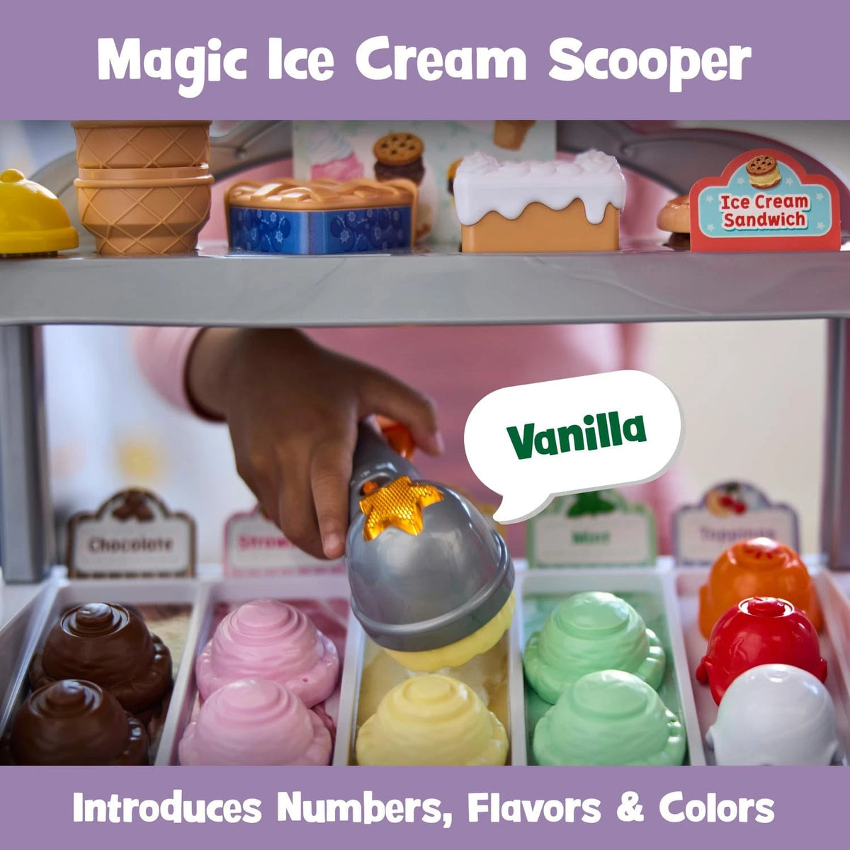 LeapFrog Scoop and Learn Ice Cream Parlor 12.4" x 21.4" x 27.7", Multicolor