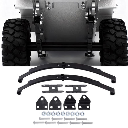 Hobbypark Stiff Leaf Spring Suspension Steel Bar Kit for 1/10 RC Rock Black