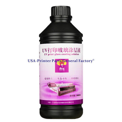 1000ML bottle UV Glass Coating Liquid Fits For UV Flat Printers High Quality