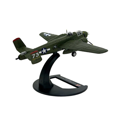 WWII Twin Engine B-25 Mitchell Bomber Model 11cm Diecast Metal Ation History