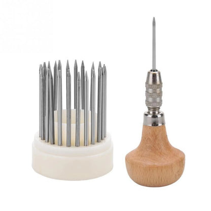 23Pcs/set Beading Tool Diamond Stone Pearl Grain Tools Beader With Wood Handle D