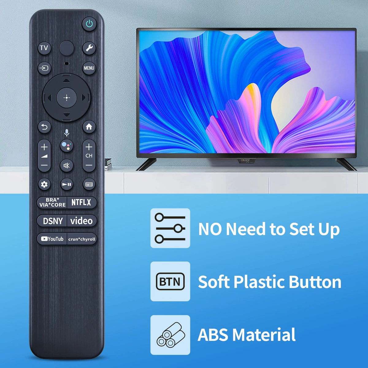 RMF-TX810U Voice Replacement Remote Control For SONY TV