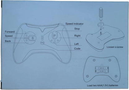 HY2005RX-HL-24V 2.4G Black Remote Control and Receiver, for Kids Ride On...