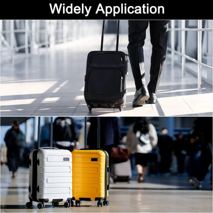 uxcell 4Pcs Luggage Replacement Pads, Plastic Stand 86x35x30mm, Black
