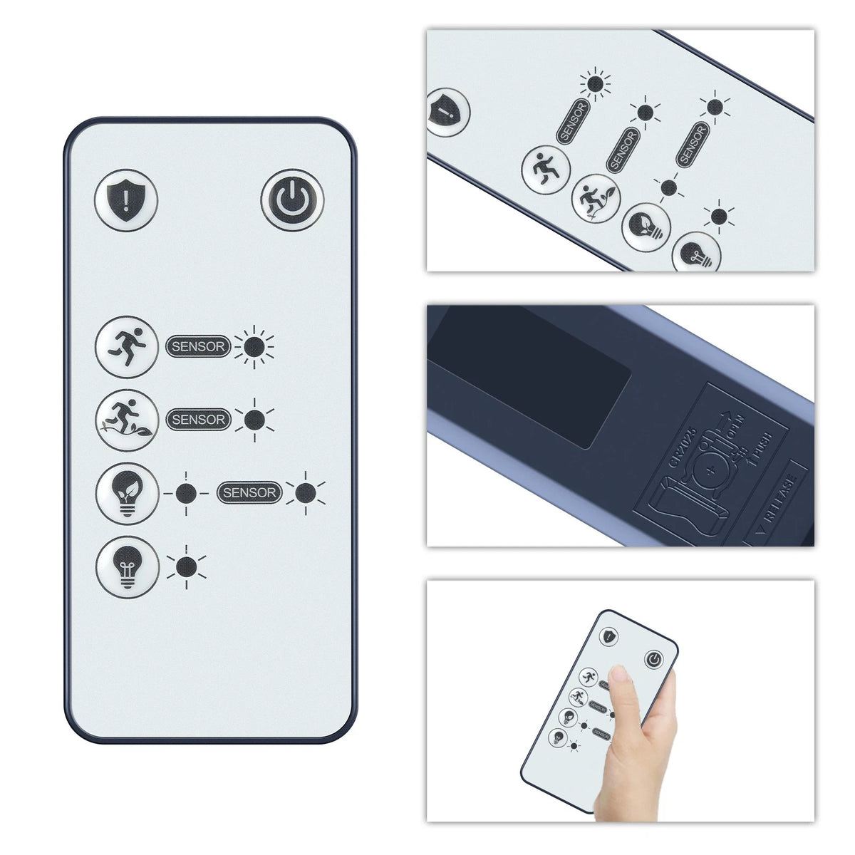 Remote Control For Ensenior 5 Motion Sensor Modes Solar Security Light