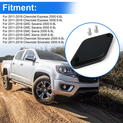 Intake Resonator Cover for Duramax 6.6L LML Diesel Models (2011-2016) Black