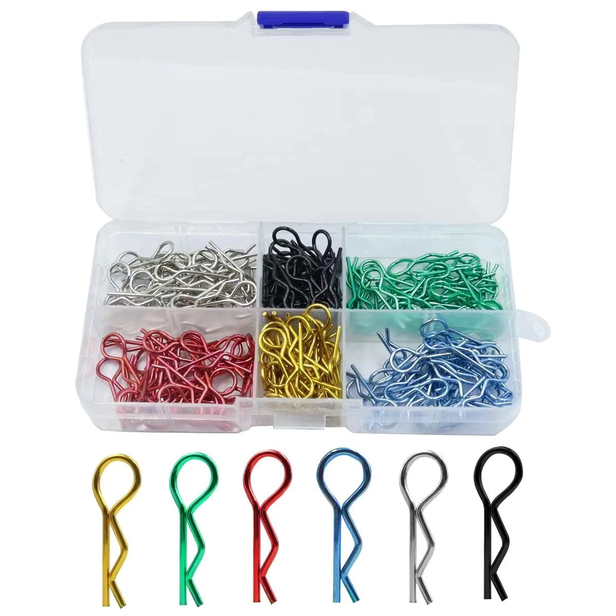 180pcs Universal RC Body Clips Car Steel R Stainless 1.5mm x 24mm