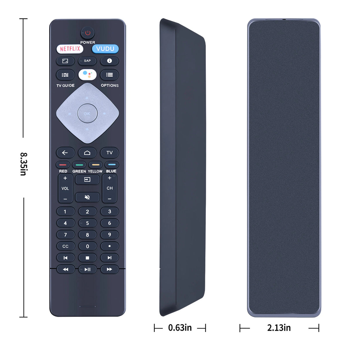 NH800UP Remote Control For Philips Android TV with Google Voice Assistant