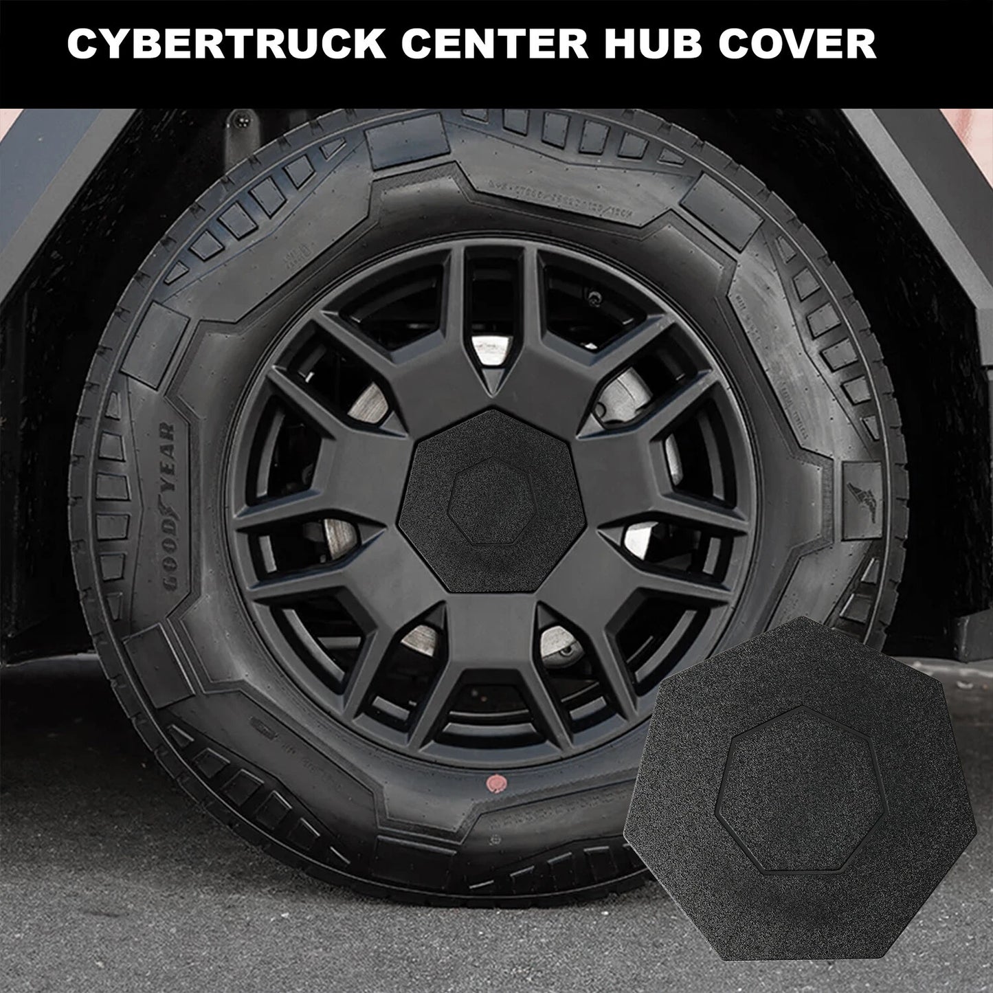 Wheel Covers for Tesla Cybertruck Accessories 2023-24 Hubcaps, Center Wheel Caps
