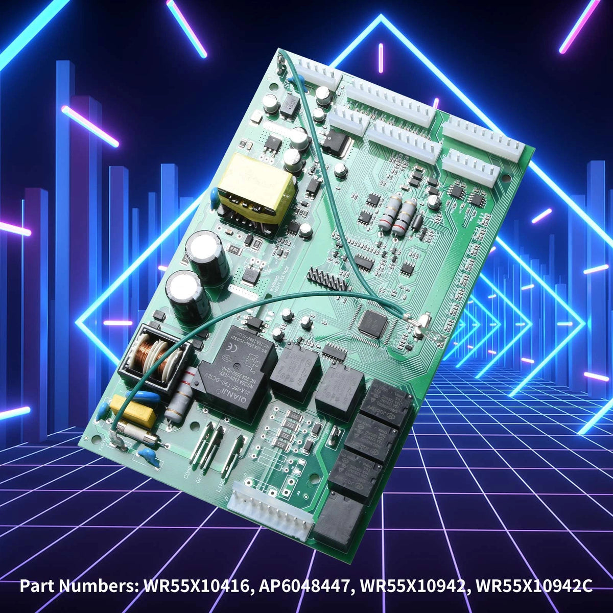 Refrigerator Main Control Board for GE WR55X10416 AP6048447 WR55X10942 Fix PCB