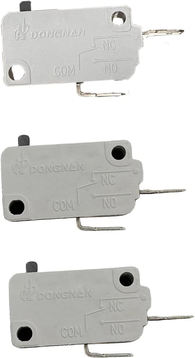 KW3A Microwave Oven Door Switch 16A 125/250V Interloc (2 Pack Grey