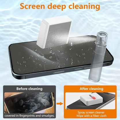 GintaXen 32-in-1 Cell Phone Cleaning Kit for iPhone/Android, White (Base)
