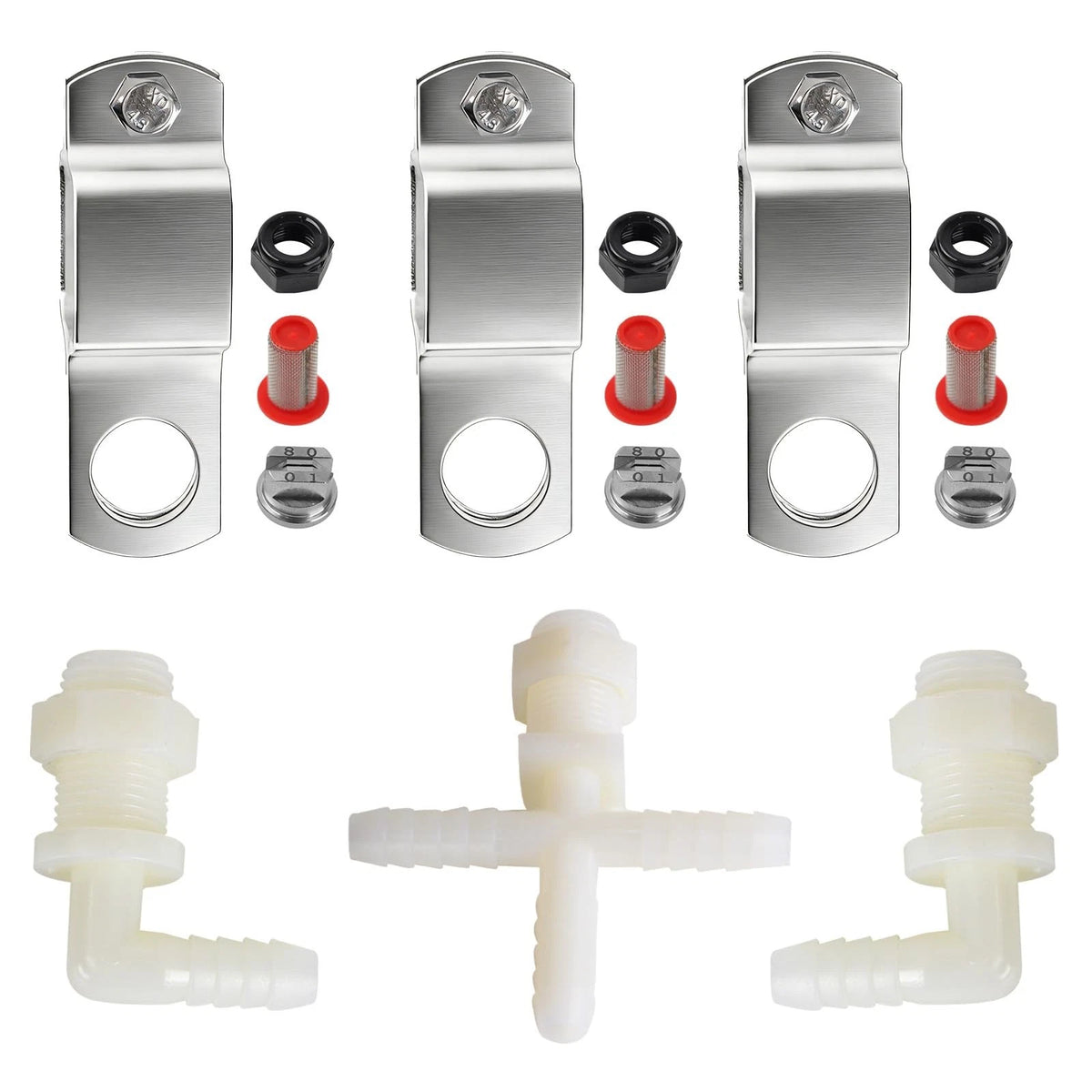 Spray Boom Repair Kit, Sprayer Parts Including 8001-VS 2" x 4" x 1", Black