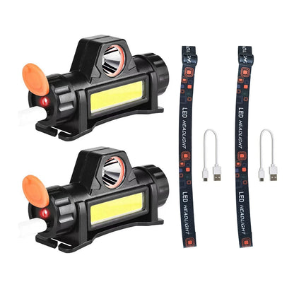 Replacement Automatic Dimming Headlight For Welding Helmet USB Rechargeable