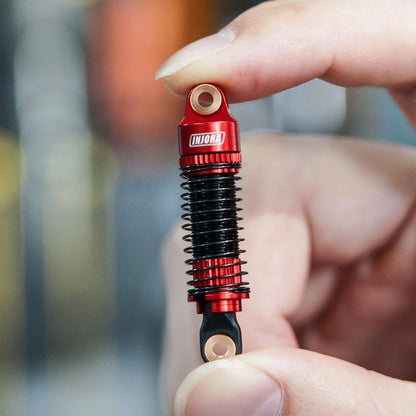 INJORA 53mm 6g Each Shocks- Absorber Oil Threaded Damper for TRX4M Small, Red