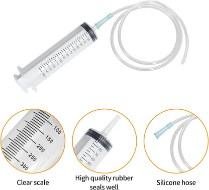 150ml Large Syringe ,Plastic with 40 Inches Plastic Tubing for...