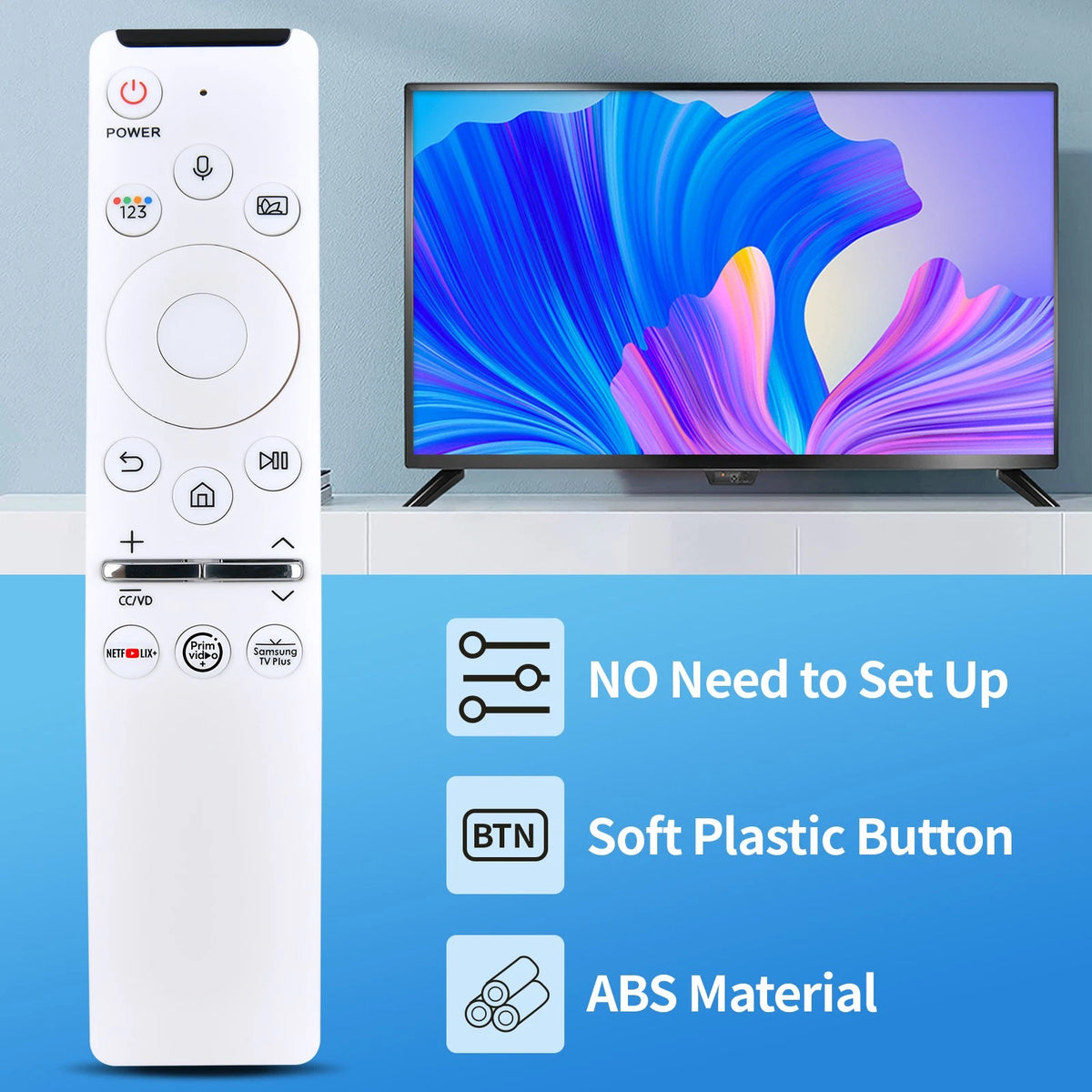BN59-01330N Replacement Remote Control For Samsung Smart TV QN43LS01TAFXZA